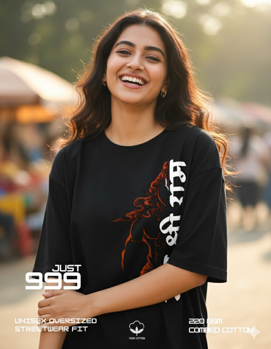 jai shree ram ovresizeed t-shirt