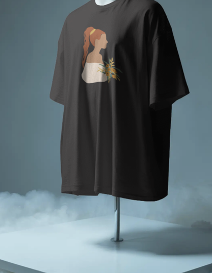 Rustic Bloom Oversize Tee