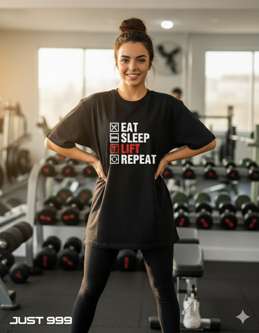 eat sleep life repeat tee