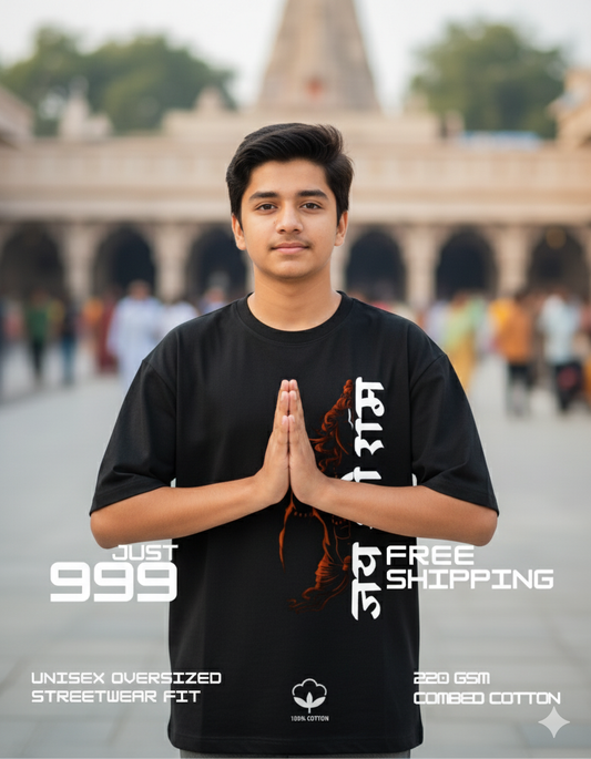 jai shree ram ovresizeed t-shirt