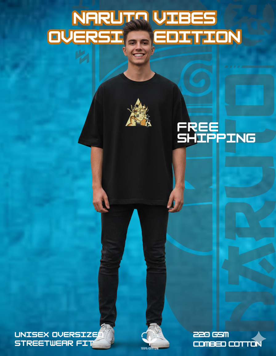 NARUTO VIBES Oversized T-shirt