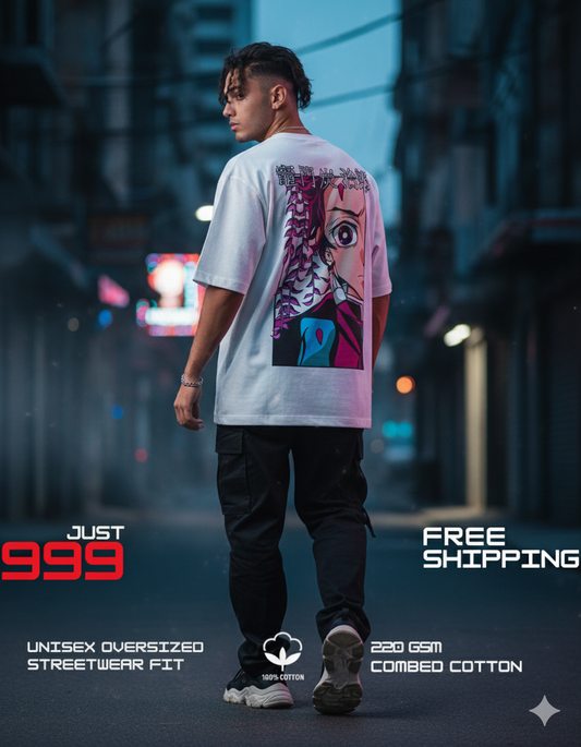 Cursed Power – Demon Slayer Tanjiro Graphic Tee